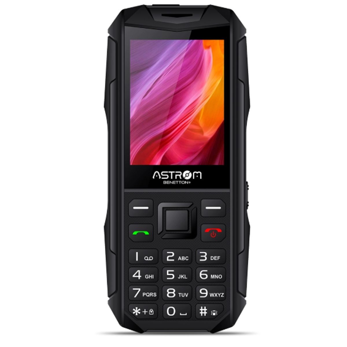 ASTROM - Celular 2G Dual Sim BENETTON PANTALLA 2, 4"  AST1701H Negro ASTROM