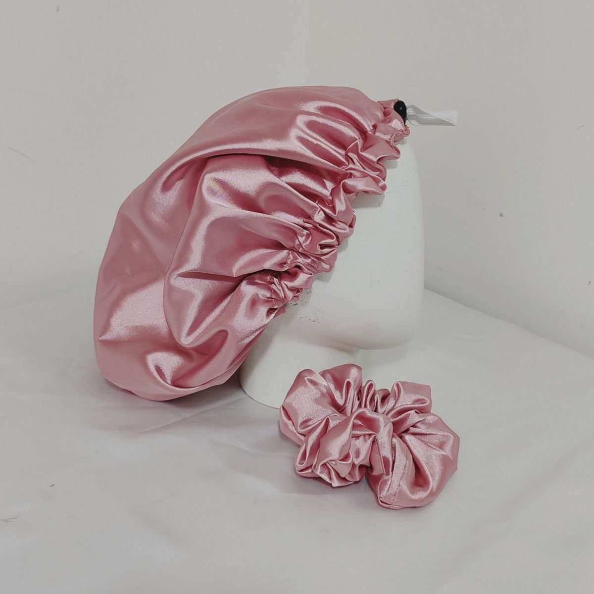GENERICO - Gorro Antifrizz para Dormir en Satín - Color Palo Rosa