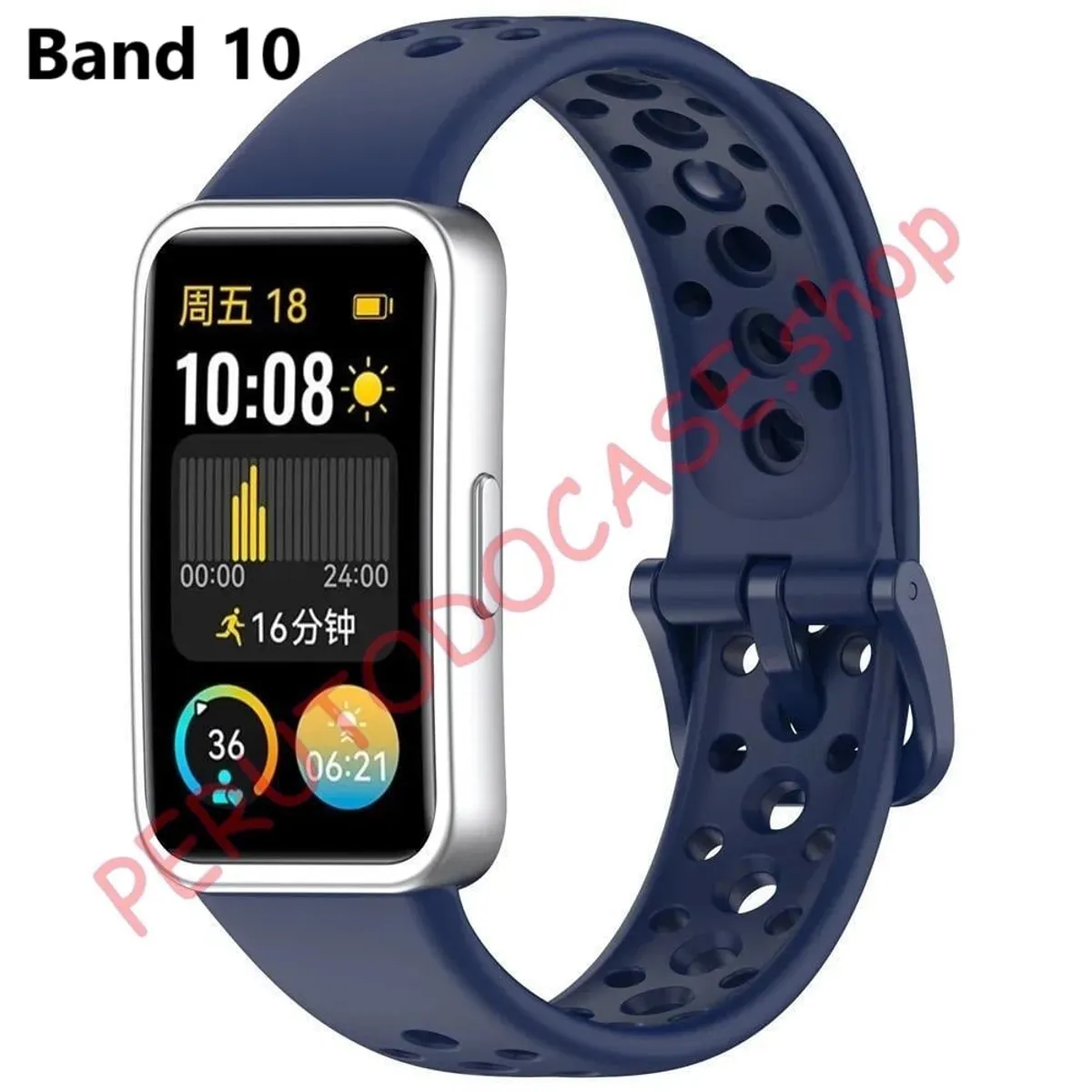 GENERICO - Correa para Huawei Band 10 Silicona Azul