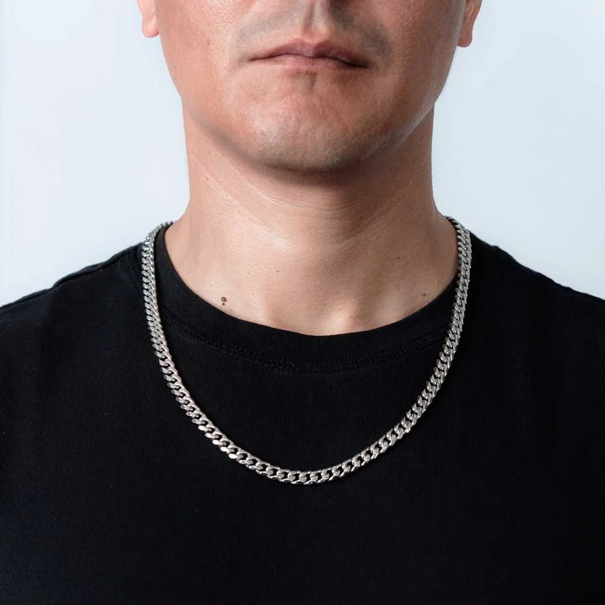 MENS FASHION BOX - Collar Lomo de Corvina Plateado