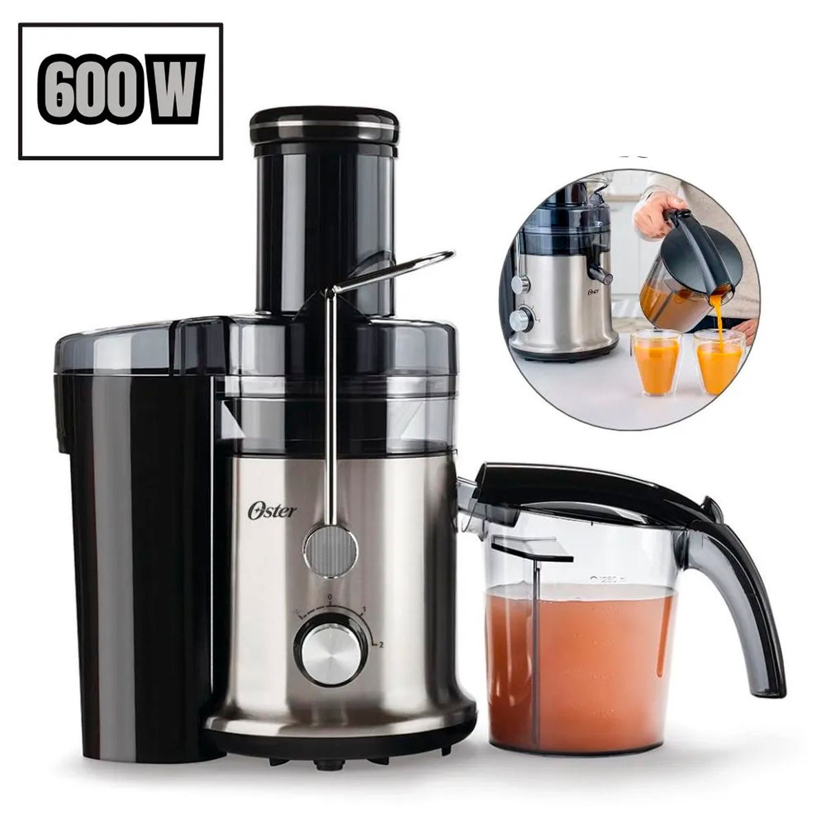 OSTER - Extractor de jugos Oster boca ancha FPSTJE320S