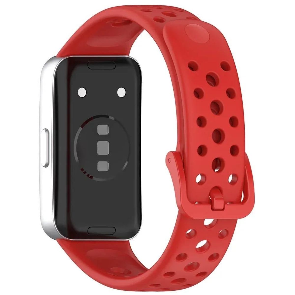 GENERICO - Correa para Huawei Band 10 Silicona Rojo