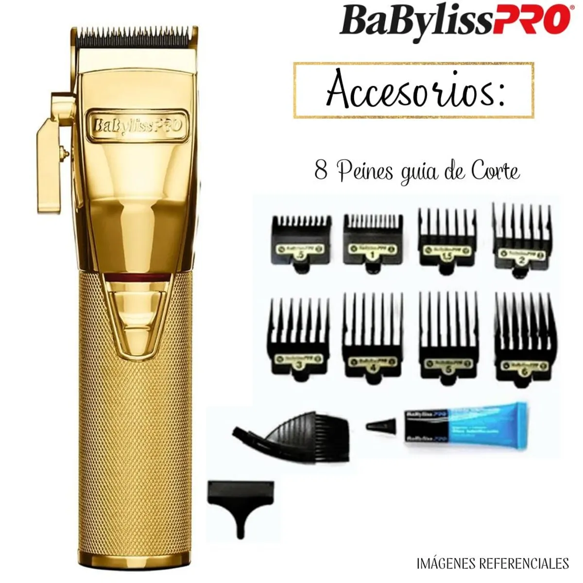 BABYLISS PRO - Maquina Profesional Inalámbrica BaBylissPRO Gold FX870