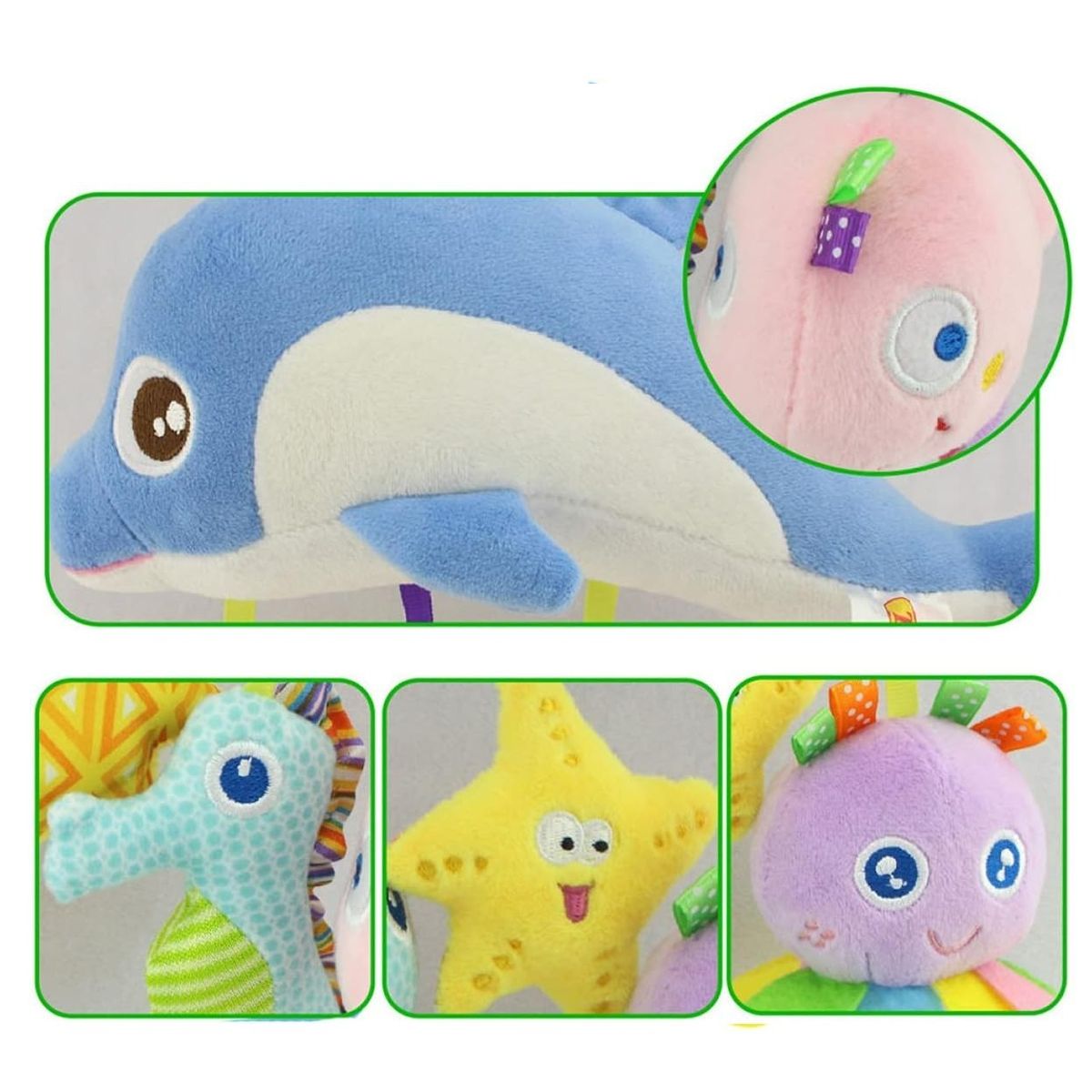 GENERICO - Colgante de Peluche de Delfín y Amigos del Mar