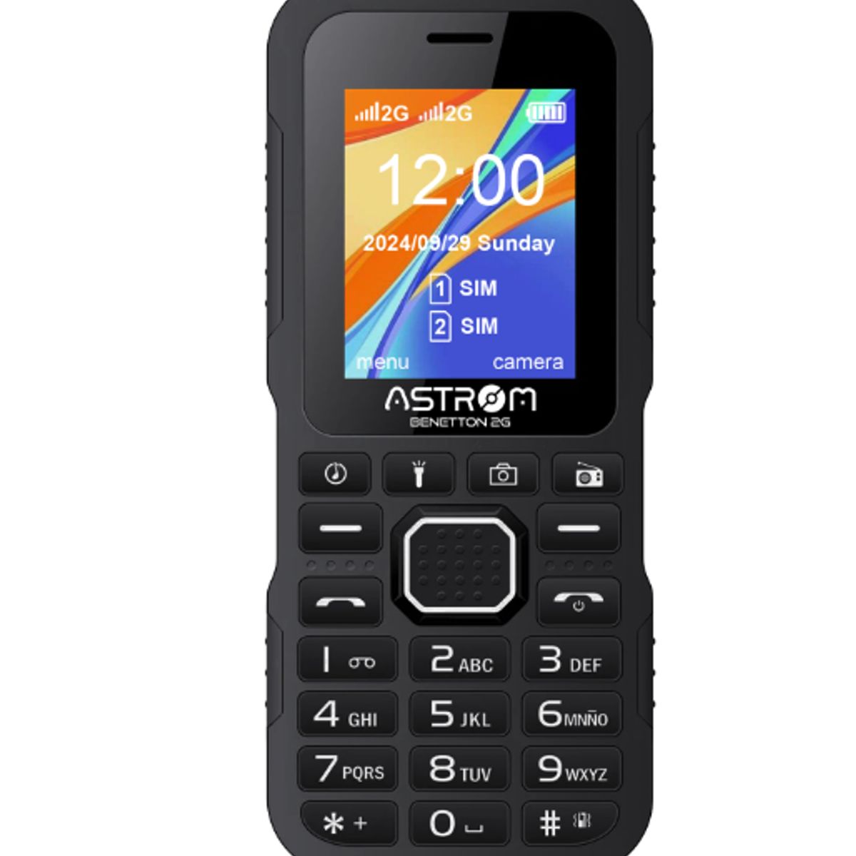 ASTROM - Celular 2G Dual Sim Pantalla 1. 77 " BENETTON AST1701H Negro ASTROM