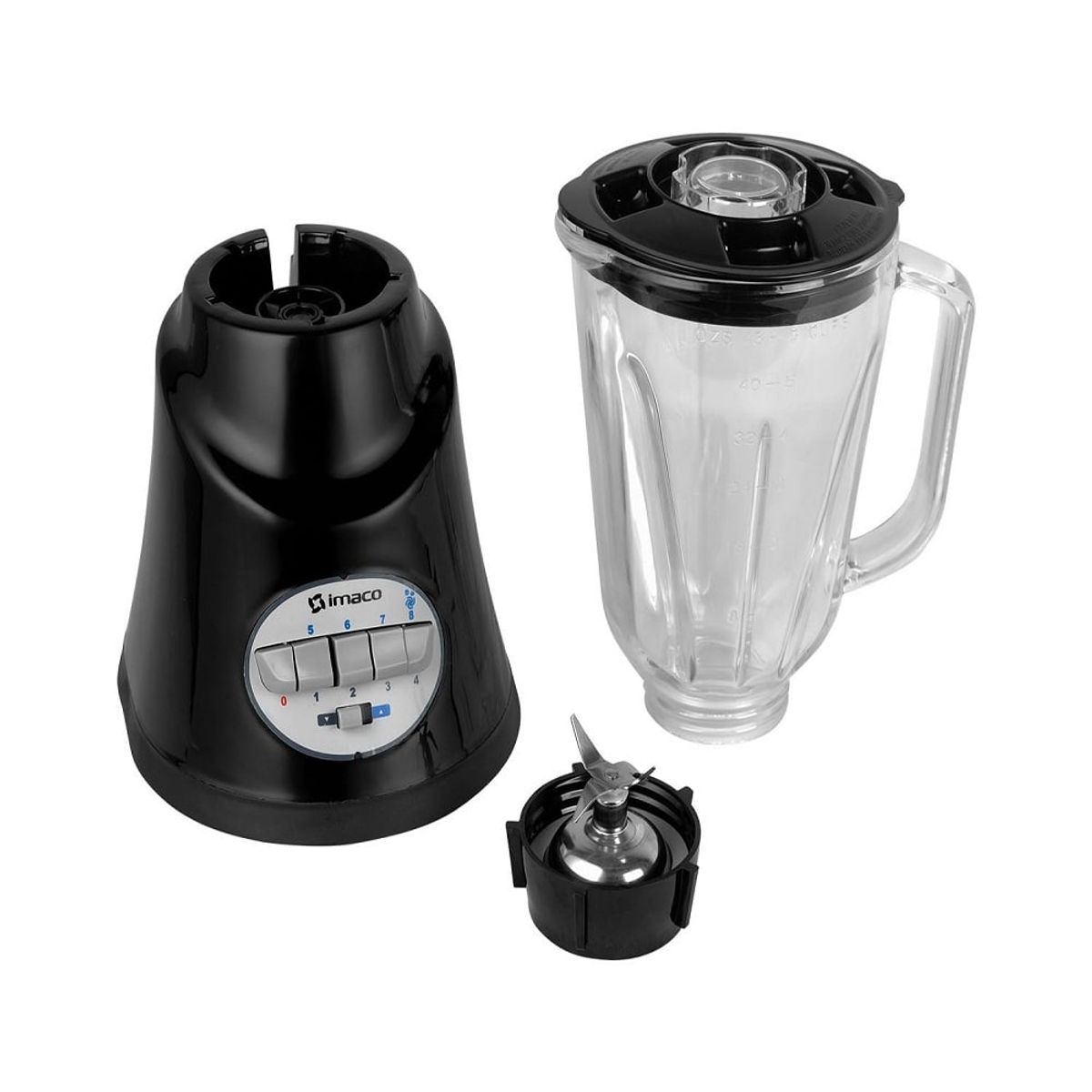 IMACO - Licuadora 1.25 L 500 W IMACO BL8155N Negra