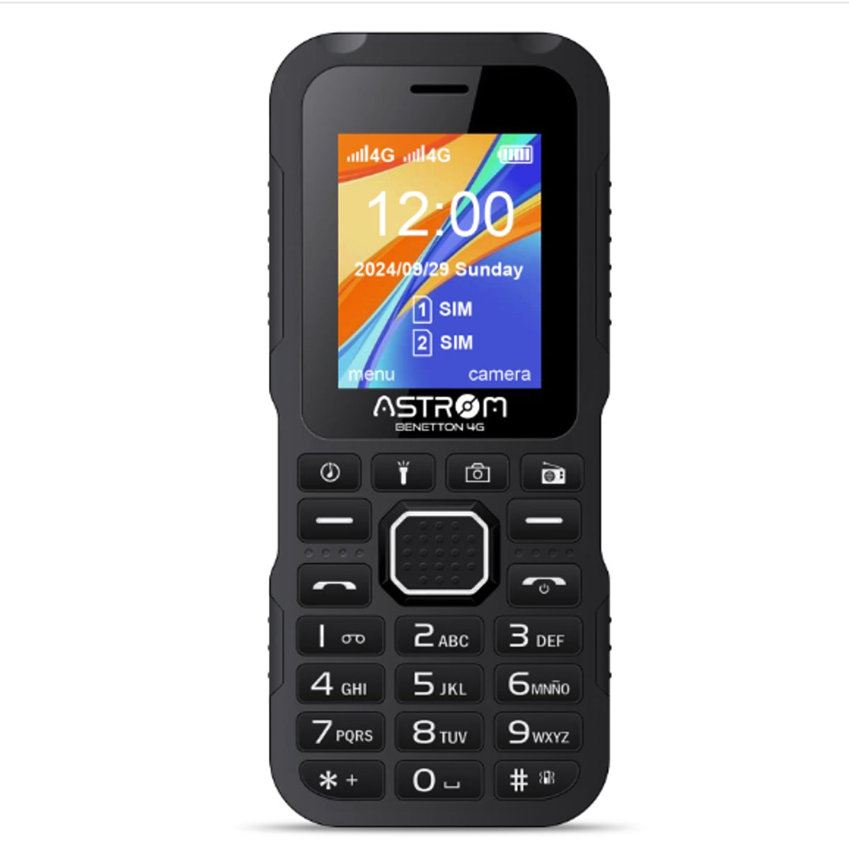 ASTROM - Celular 4G Dual Sim Pantalla 1. 77 " BENETTON AST1701H Negro ASTROM