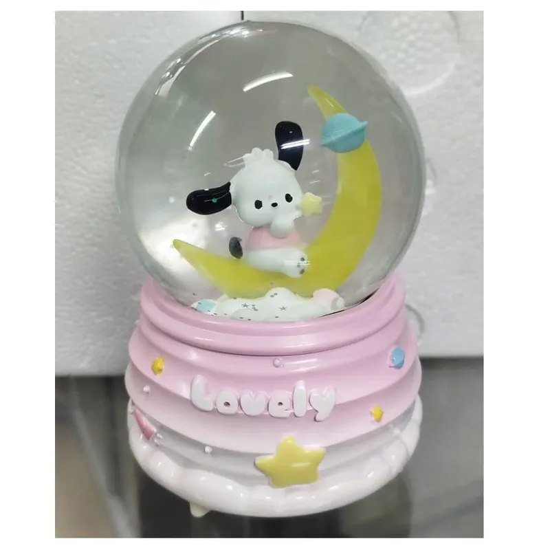 GENERICO - CAJA MUSICAL CON LUCES BOLA DE NIEVE DE CRSITAL REGALO PARA NIÑOS