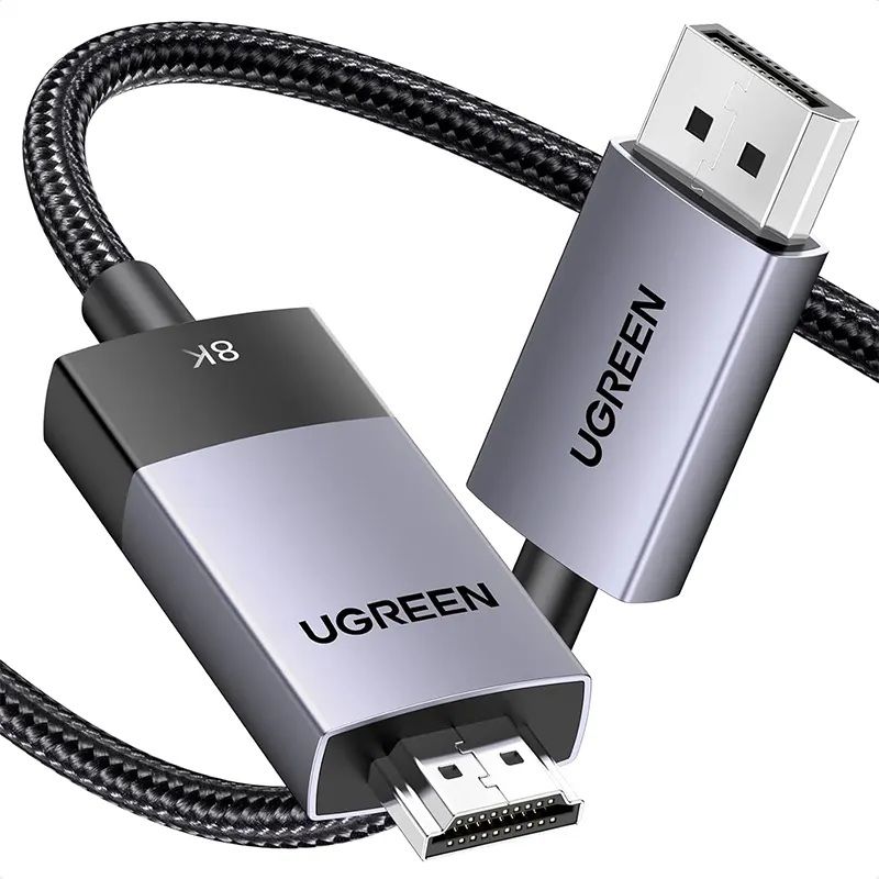 UGREEN - Cable UGREEN DisplayPort macho a HDMI macho 8K de 2 Metros DP115
