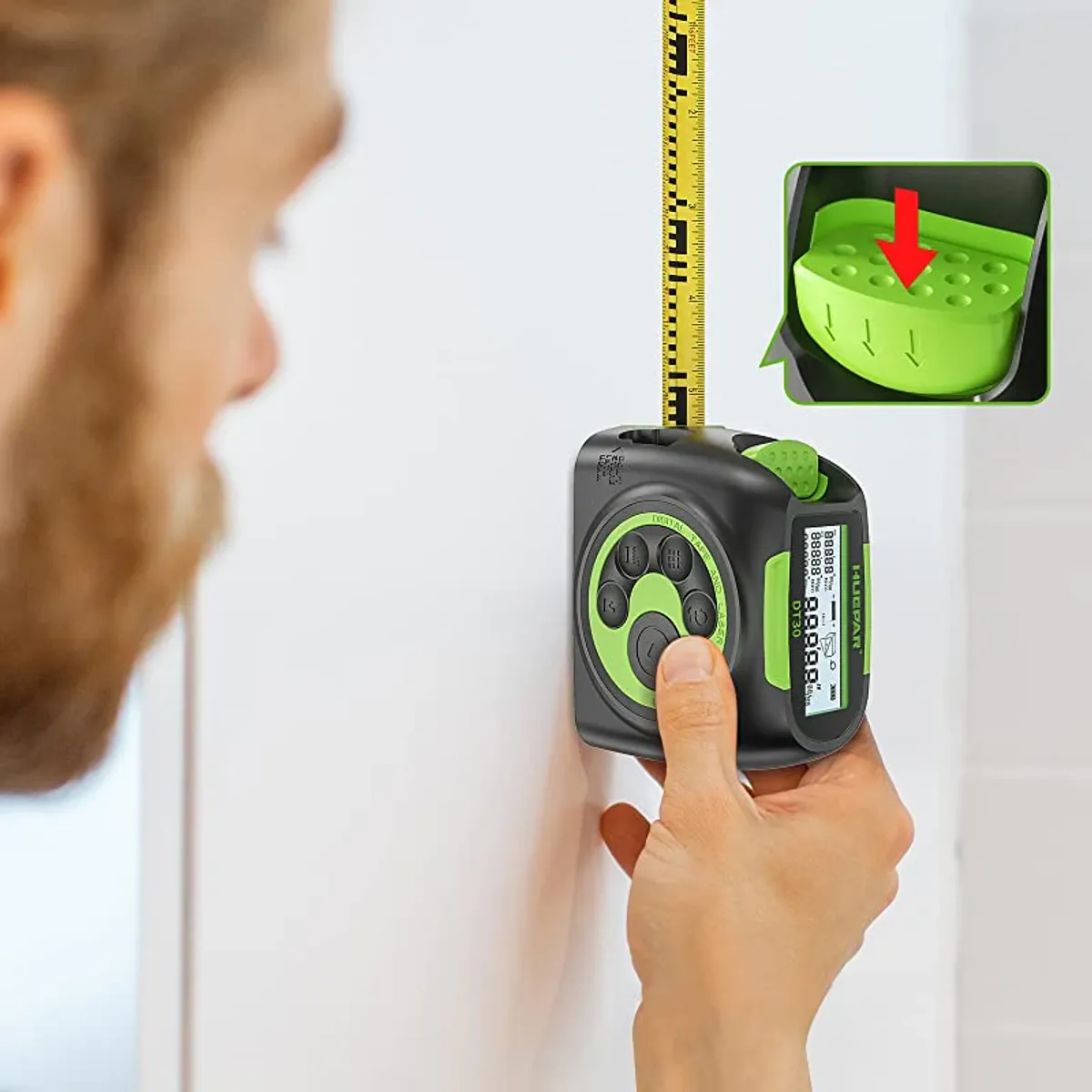 HUEPAR - HUEPAR DT30 - Cinta métrica digital láser 60 metros Recargable