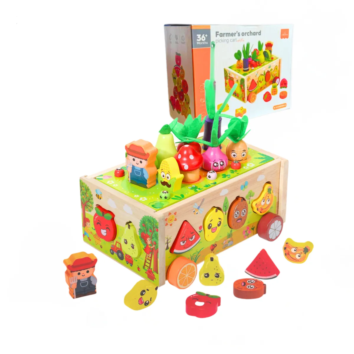 GENERICO - Juguete Montessori de Madera Mi Primera Granja