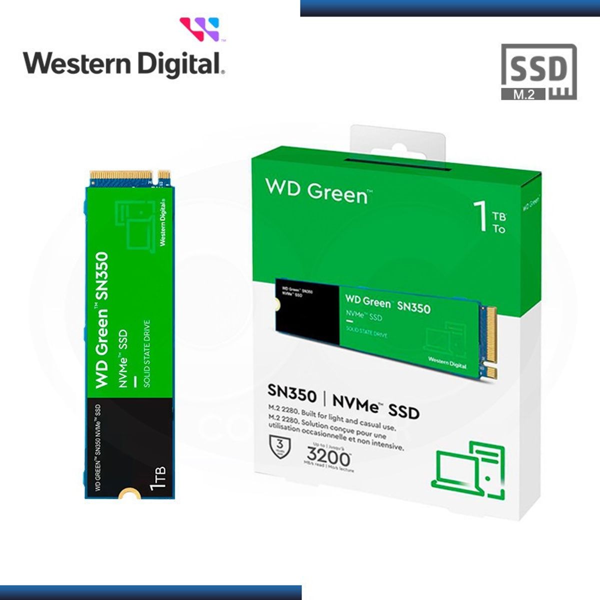 WESTER DIGITAL - Disco Solido NVMe - Ssd Western Digital - 1TB PCLaptop