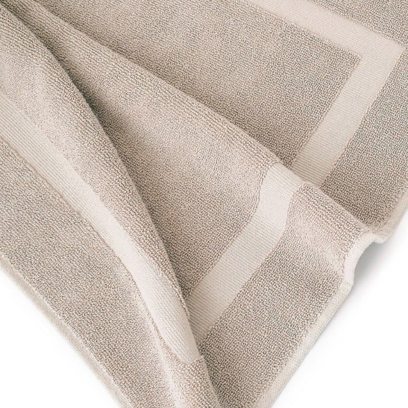 GENERICO - Pisos de Baño 100% Algodón Beige 650 gr Peru Pima