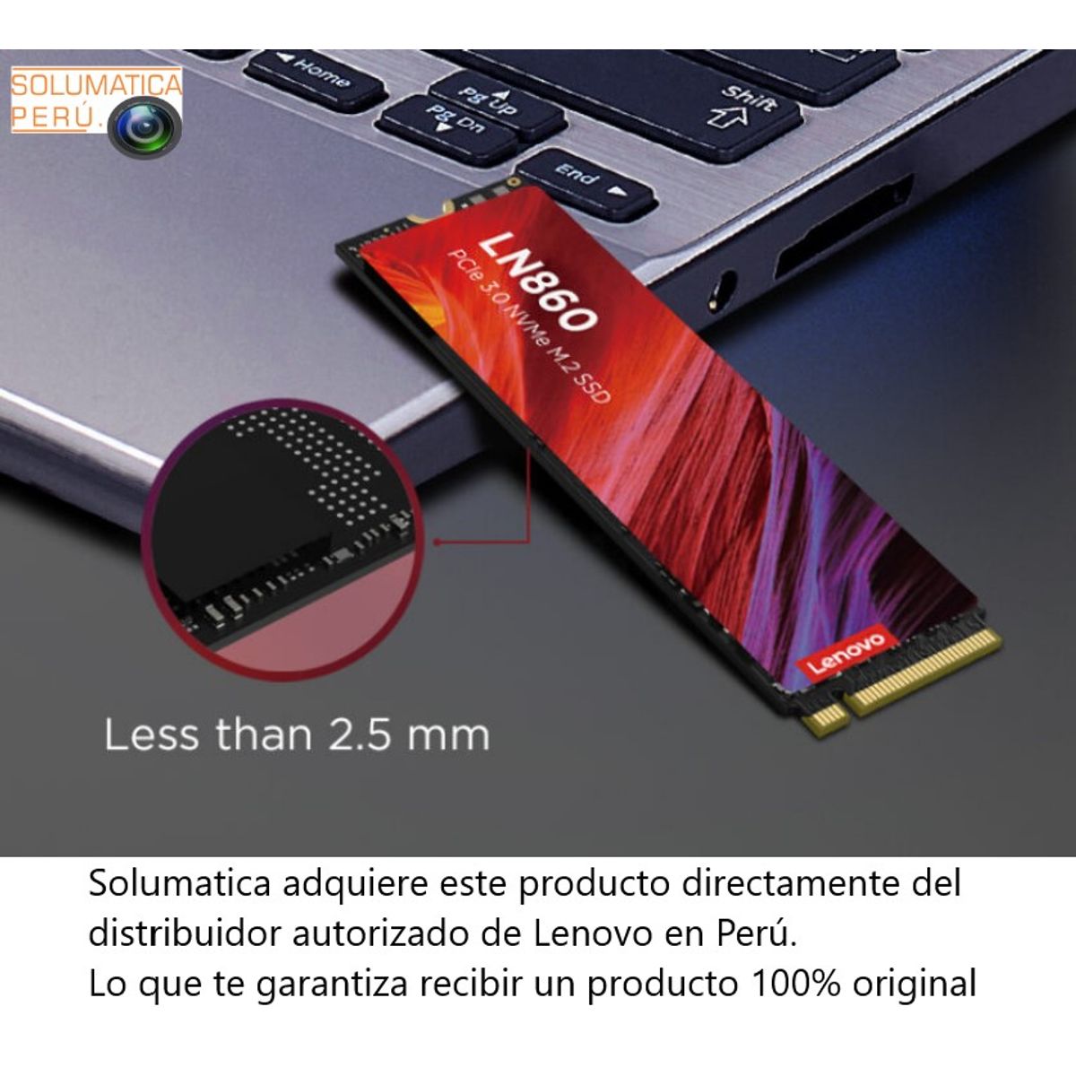 LENOVO - Disco Solido NVMe 2280 - Ssd Lenovo - 512GB PC Laptop