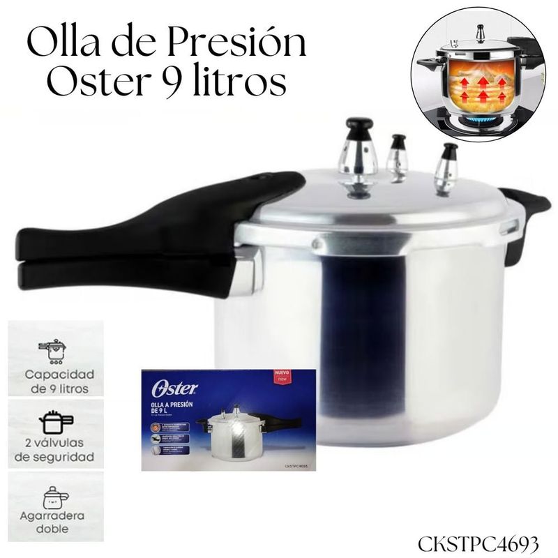 OSTER - Olla de Presión Oster 9 litros CKSTPC4693