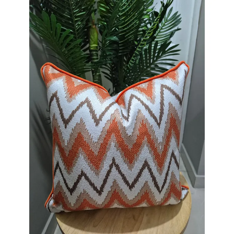 GENERICO - Funda De Cojín Zigzag 45x45 cm