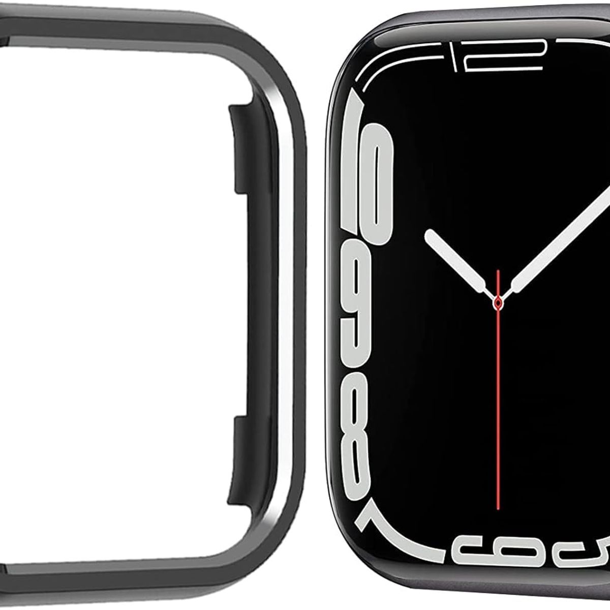 GENERICO - BUMPER PARA APPLE WATCH METAL NEGRO 38 MM