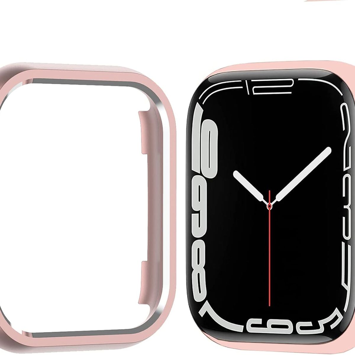 GENERICO - BUMPER PARA APPLE WATCH METAL ROSA 38 MM