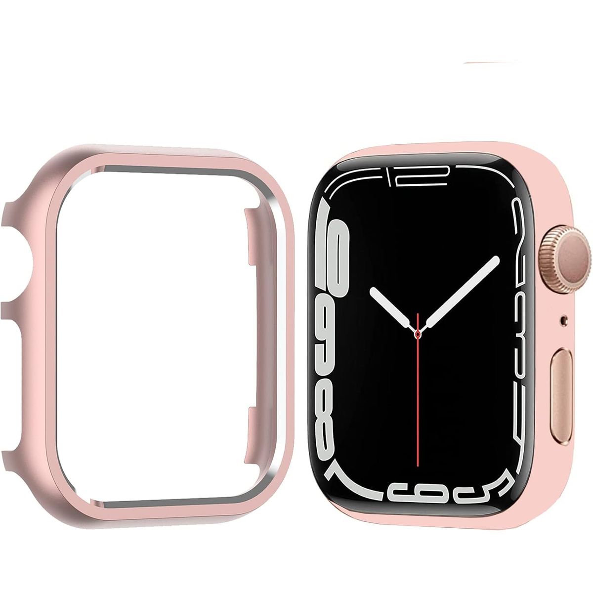 GENERICO - BUMPER PARA APPLE WATCH METAL ROSA 38 MM