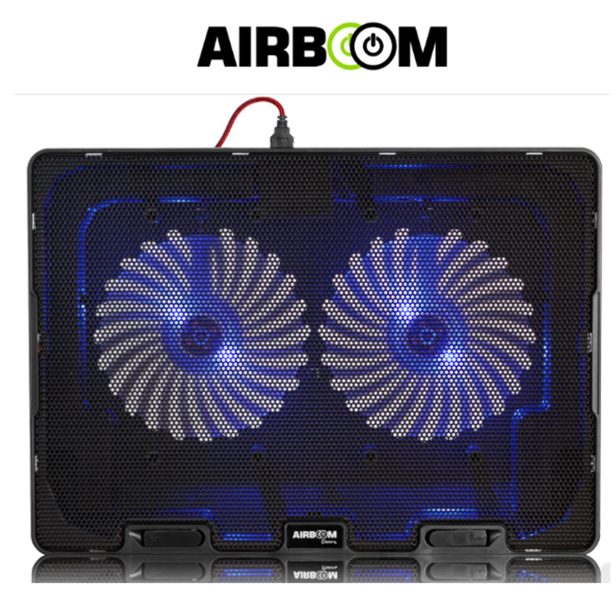 AIRBOOM - Base Con Cooler POLARIS AB003 2FAN 12.5 CM AIRBOOM