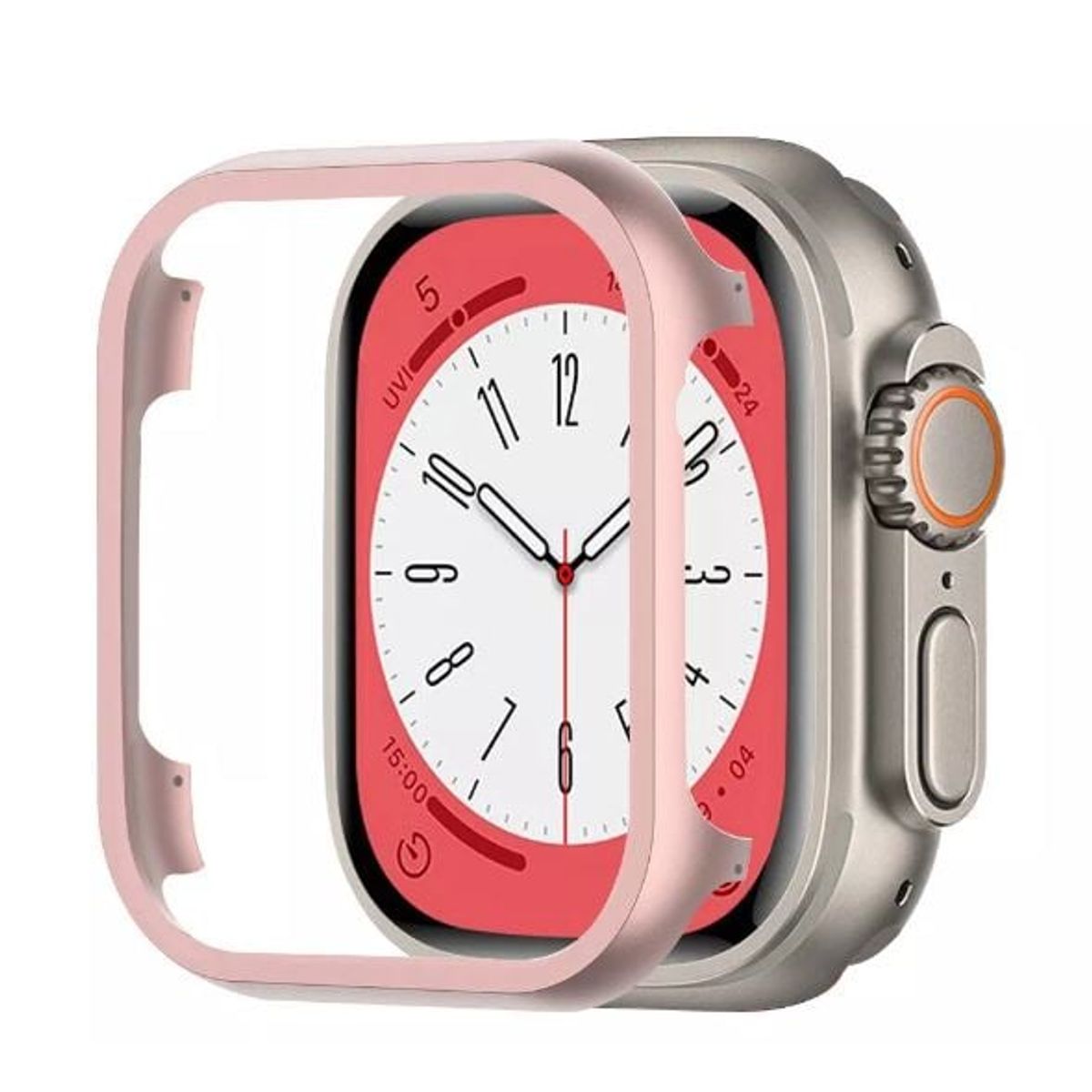GENERICO - BUMPER PARA APPLE WATCH METAL ROSA 40 MM