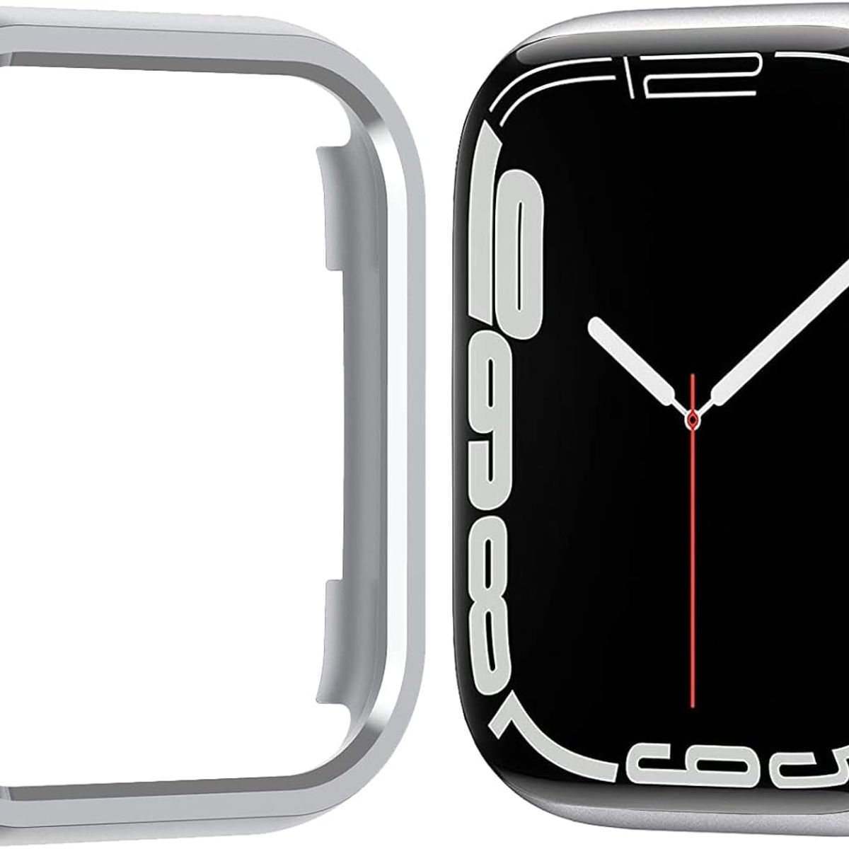 GENERICO - BUMPER PARA APPLE WATCH METAL PLATA 41 MM