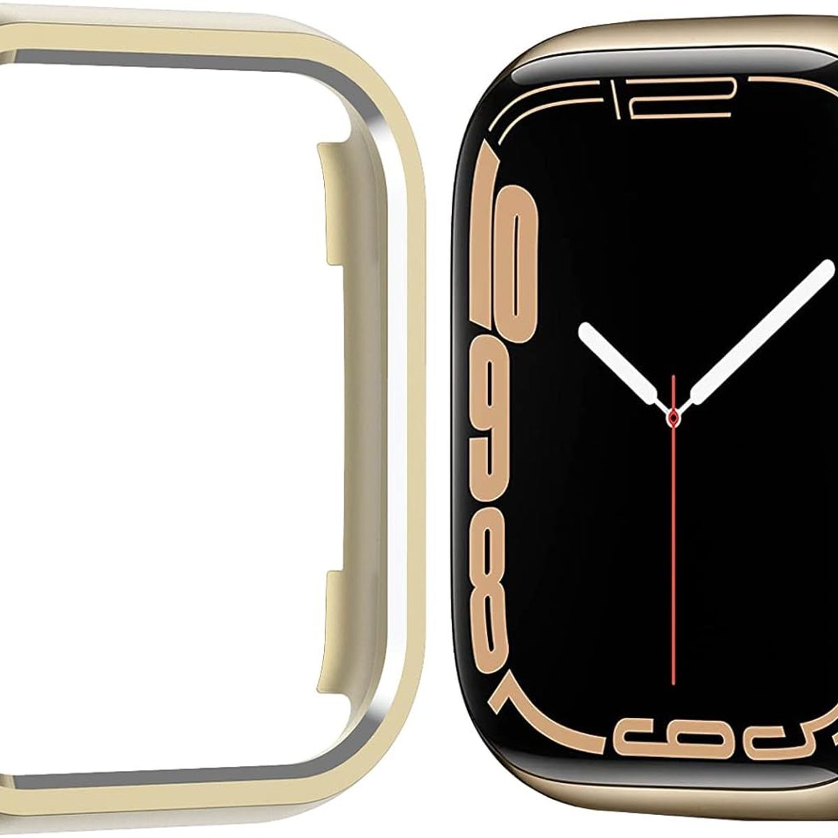 GENERICO - BUMPER PARA APPLE WATCH METAL DORADO 41 MM