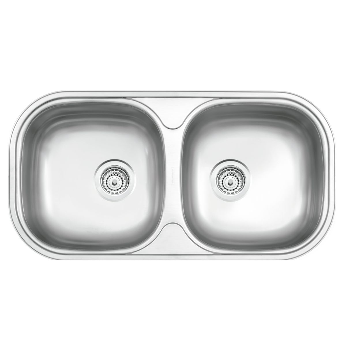TRAMONTINA - Lavadero de Cocina Doble en Acero Inoxidable 78x40x18cm