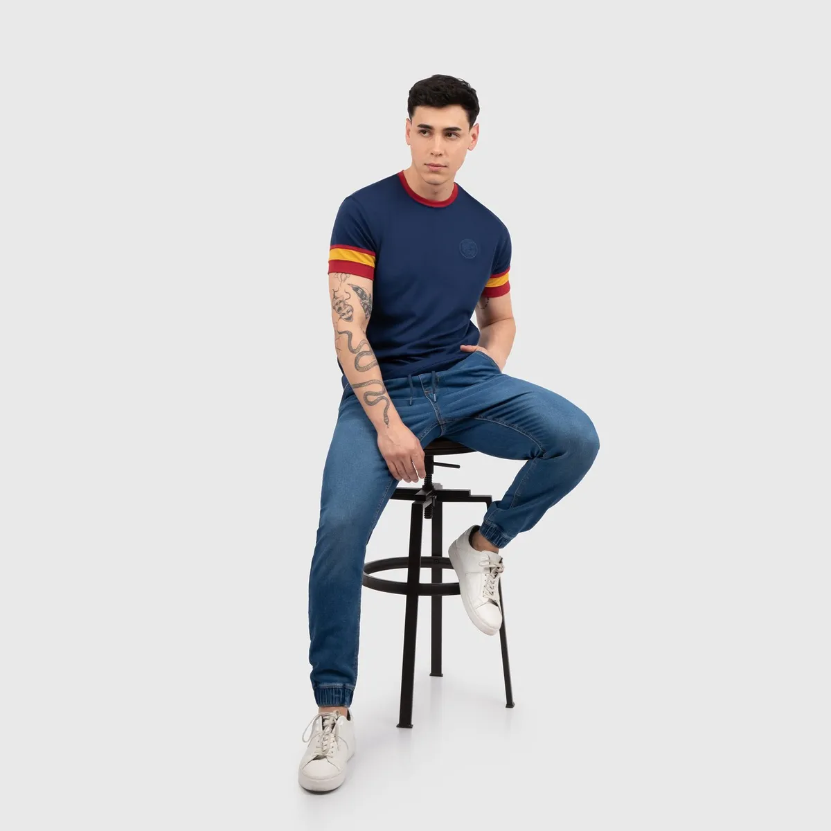 CONUNDRA CLOTHING - Polo Azul100% Algodón Pima doble Rib