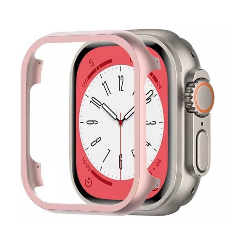 GENERICO - BUMPER PARA APPLE WATCH METAL ROSA 44 MM