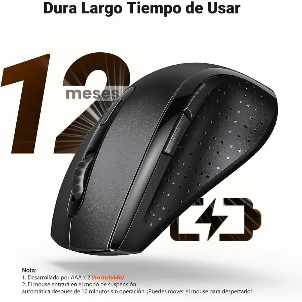 UGREEN - Mouse Inalambrico Ergonomico UGREEN 1600 DPI USB 2.4GHz 10 Mts