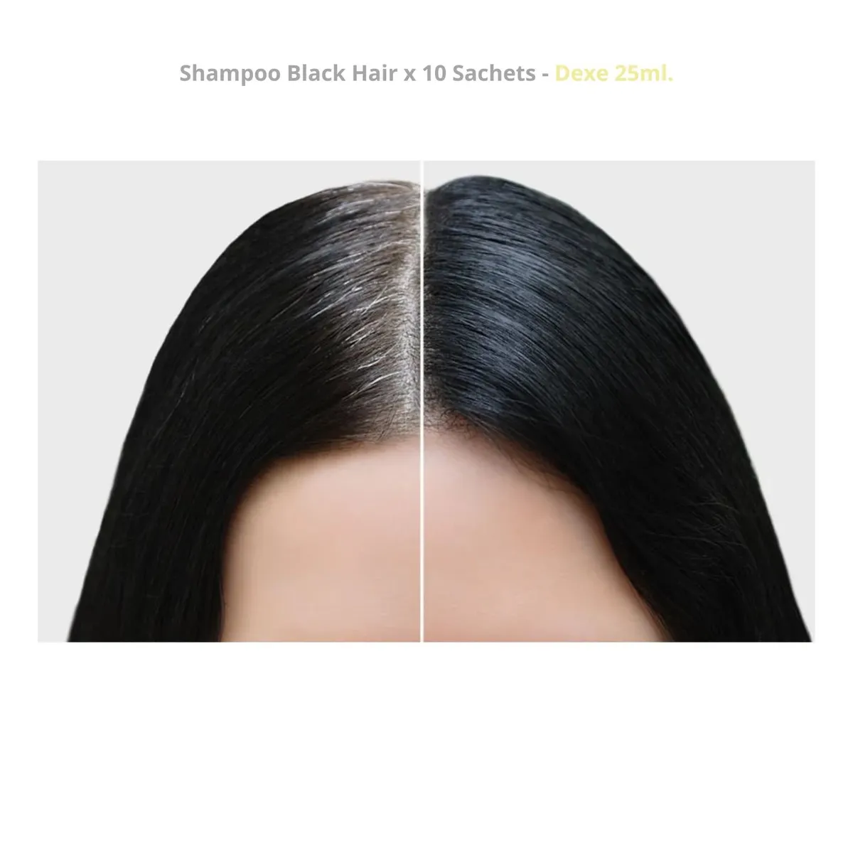 DEXE - Black Hair Shampoo Dexe 25ml x 10 Por 2 Cajas