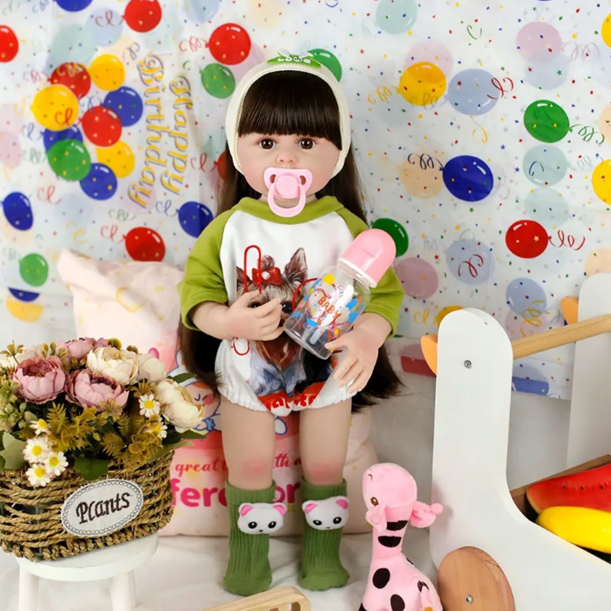 GENERICO - Muñeca REBORN realista 55cm