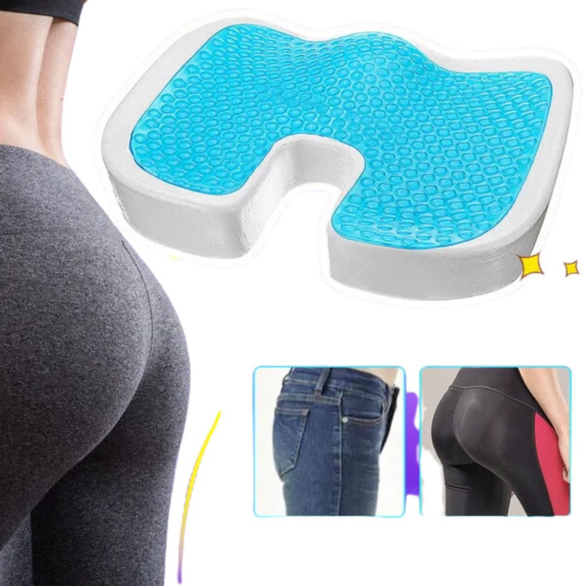 OEM - Cojin Asiento Ergonomico Viscoelastico y gel