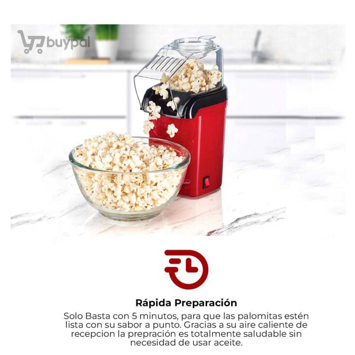OEM - Mini Maquina Para Pop Corn Sin Aceite