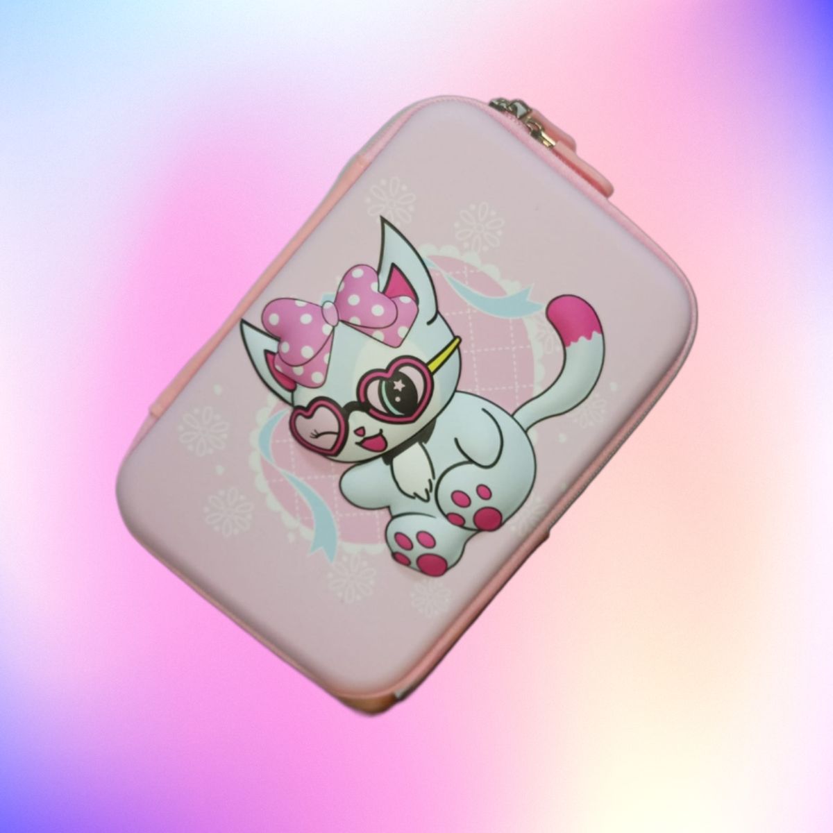 GENERICO - CARTUCHERA ORGANIZADOR NECESER ESTUCHE GRANDE 3D ESCOLAR DISEÑOS PARA NIÑAS KAWAII