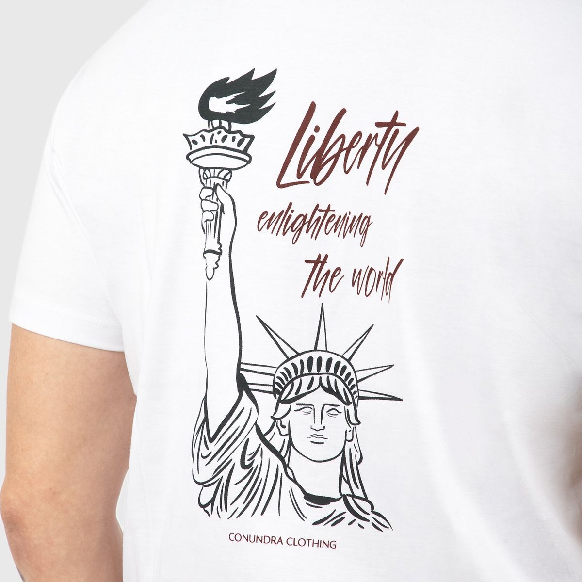 CONUNDRA CLOTHING - Polo Blanco Liberty 100% Algodón Jersey