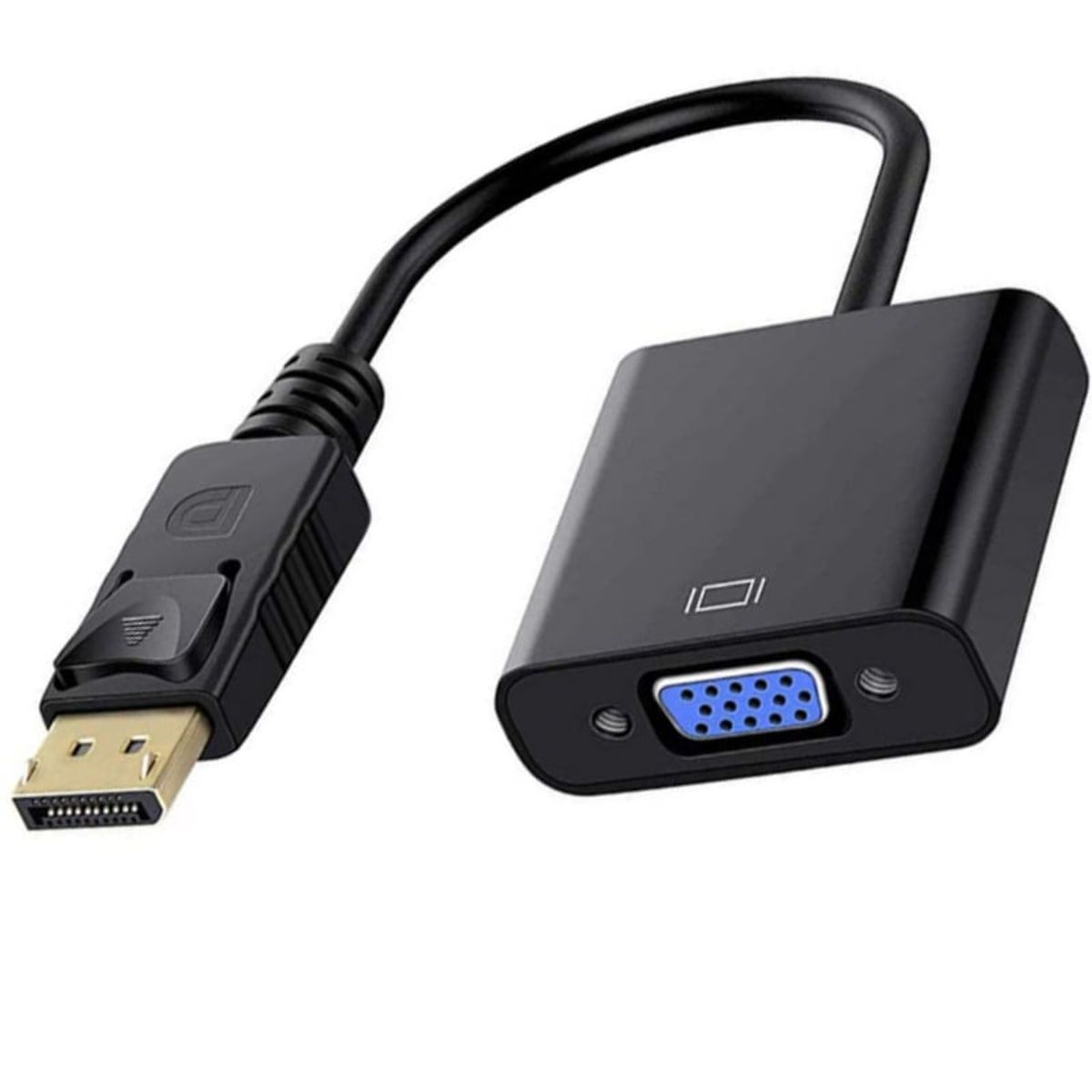 GENERICO - Adaptador Convertidor DisplayPort a VGA dp a VGA