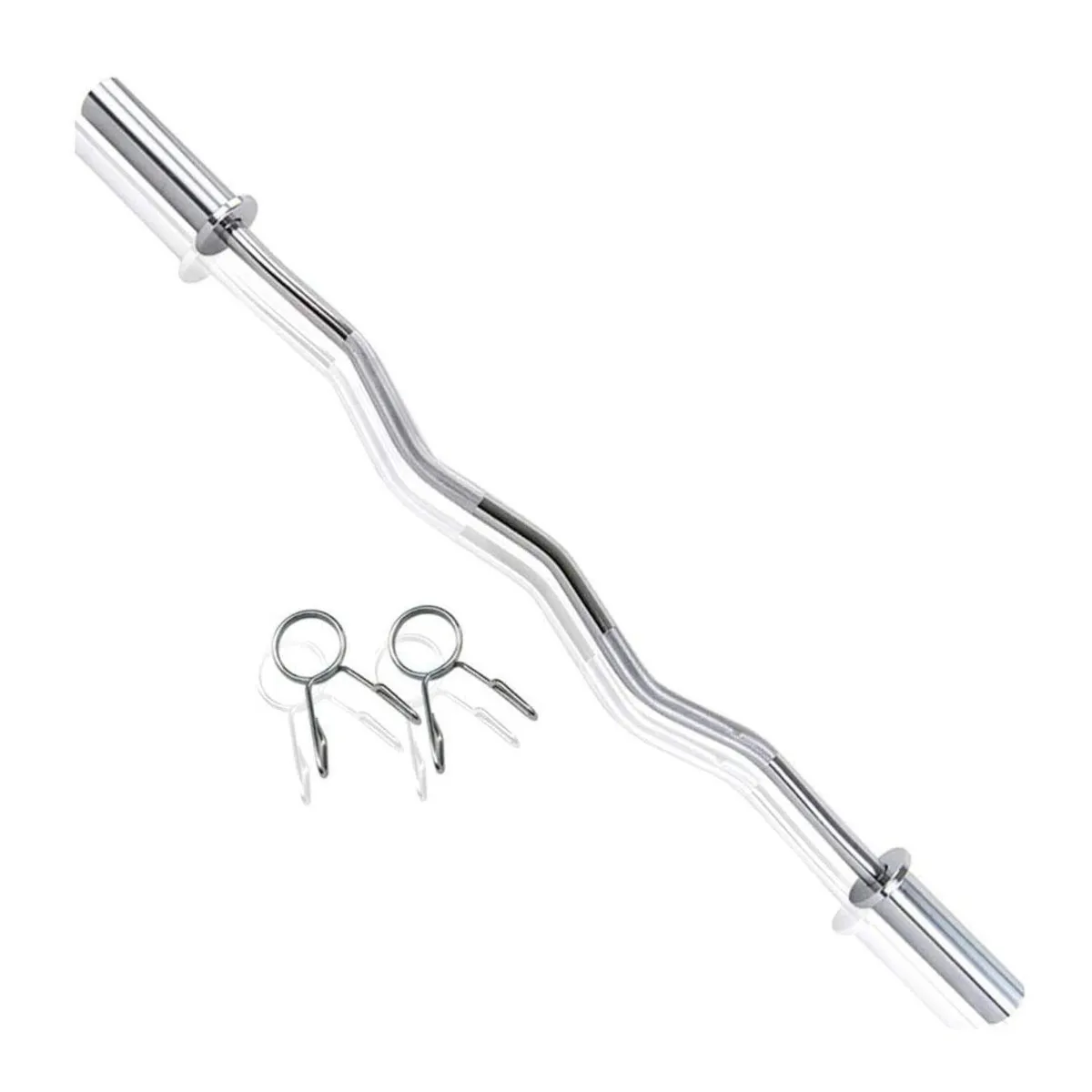 GETHEX - Barra Olimpica Zeta de 120cm + Seguros