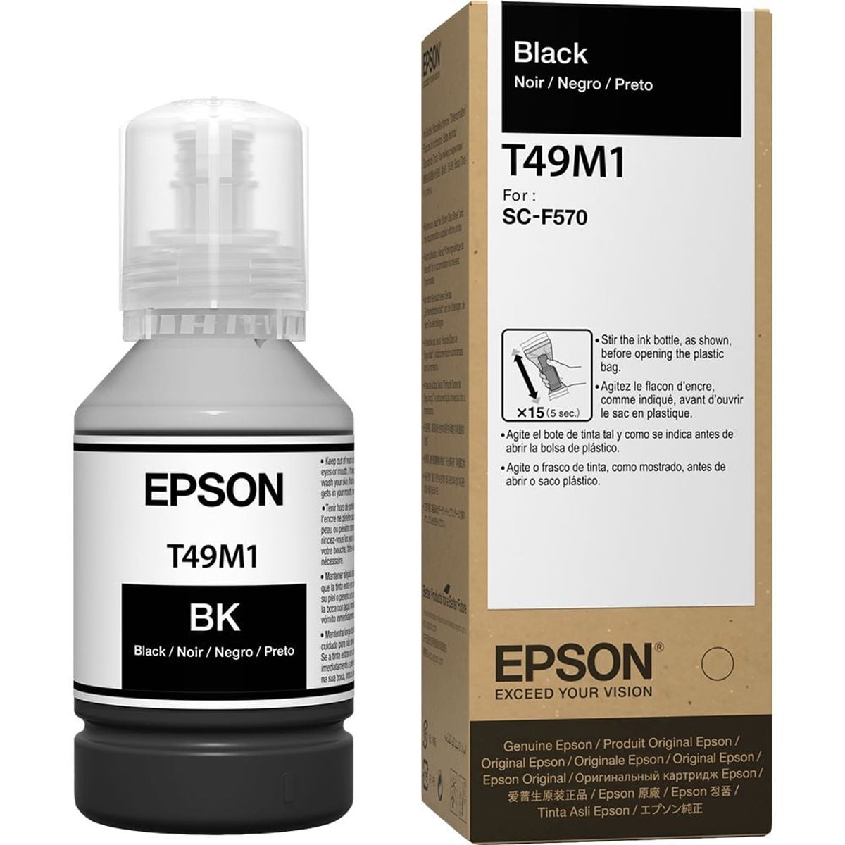 EPSON - Botella de Tinta Epson NEGRO T49M SUREcolor F570 Sub F571 F170
