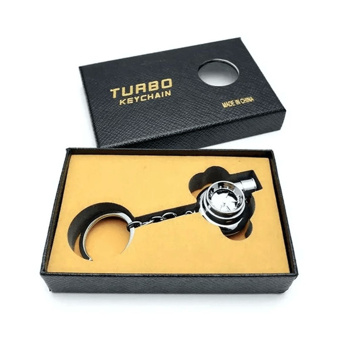 GENERICO - Llavero Racing - Turbo con Sonido Luz LED y Movimiento de turbinas