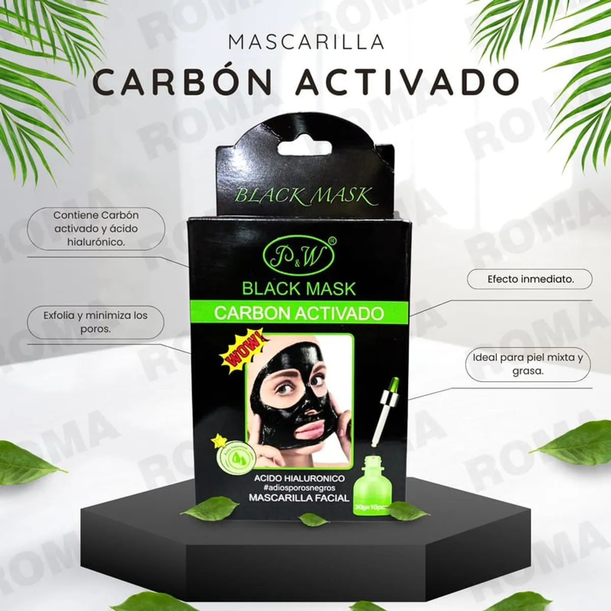 GENERICO - MASCARILLA FACIAL CARBON ACTIVADO 30G