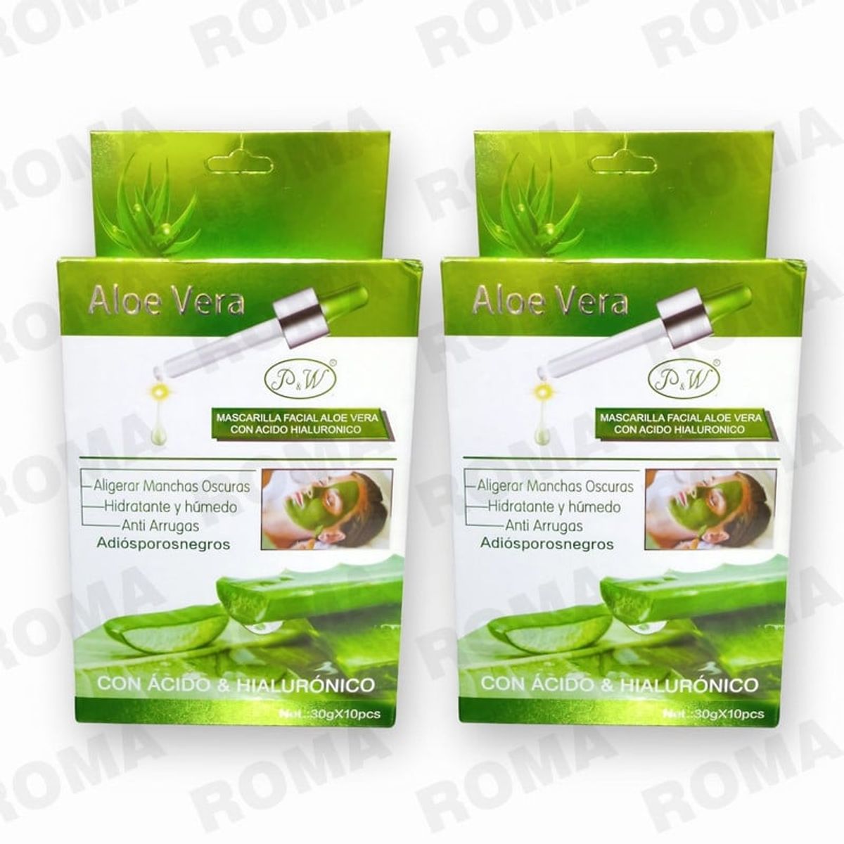 GENERICO - PACK 2 MASCARILLA FACIAL ALOE VERA 60G