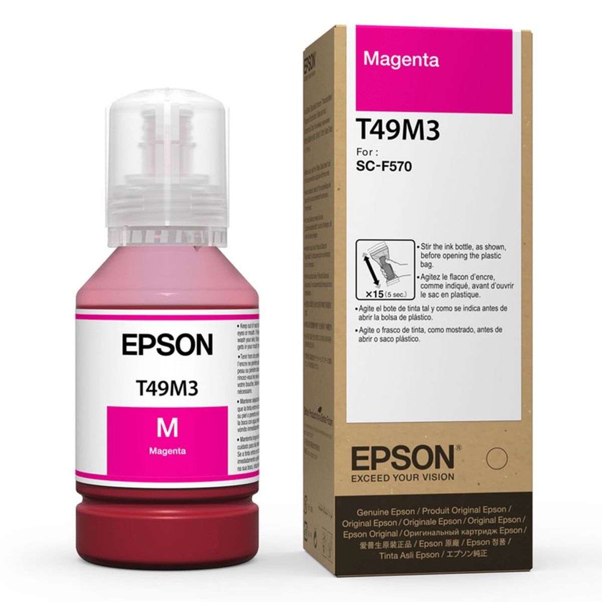 EPSON - Botella de Tinta Epson MAGENTA T49M T49M3 SureColor F570