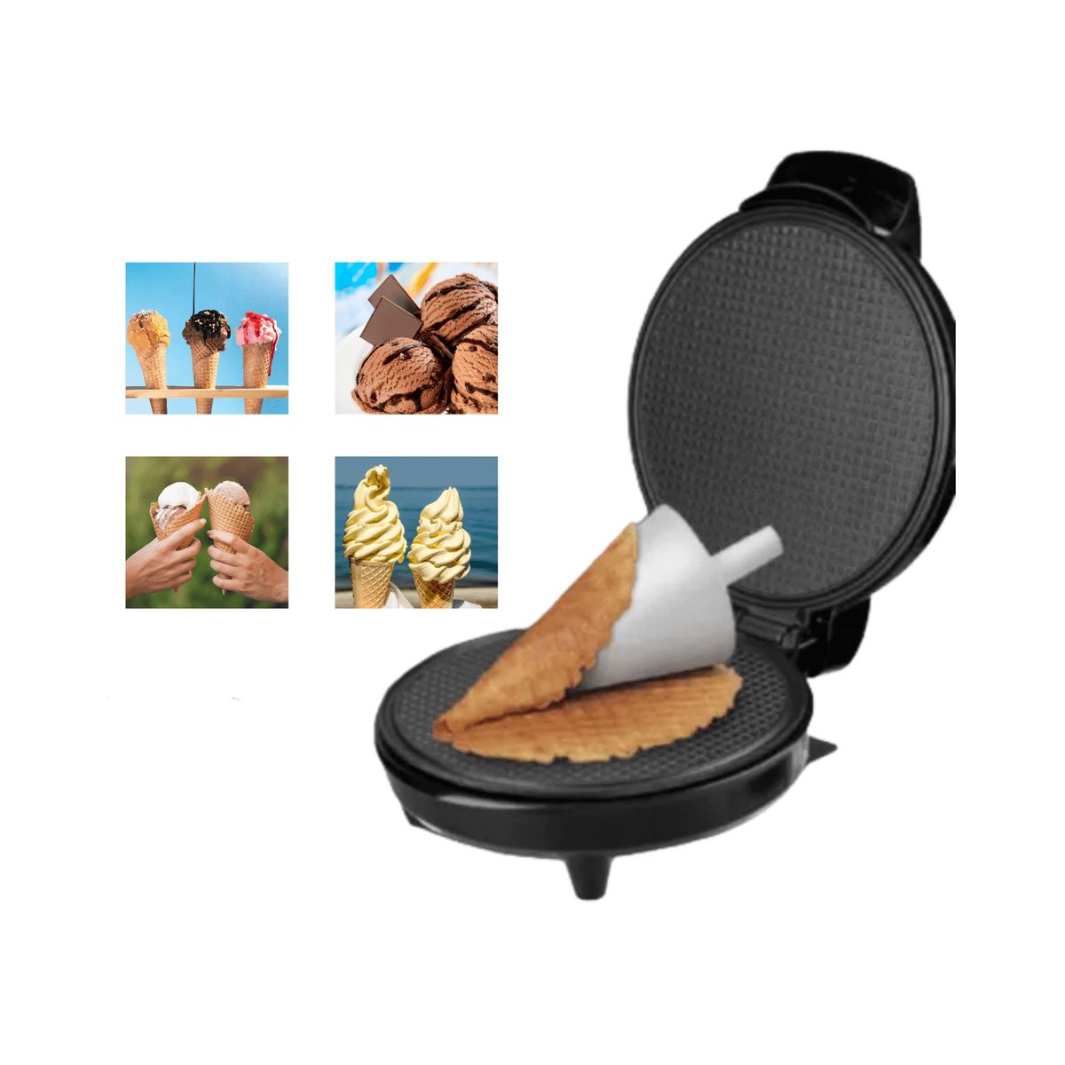 RAFF - Maquina de Conos de Helado fácil de utilizar  RAFF