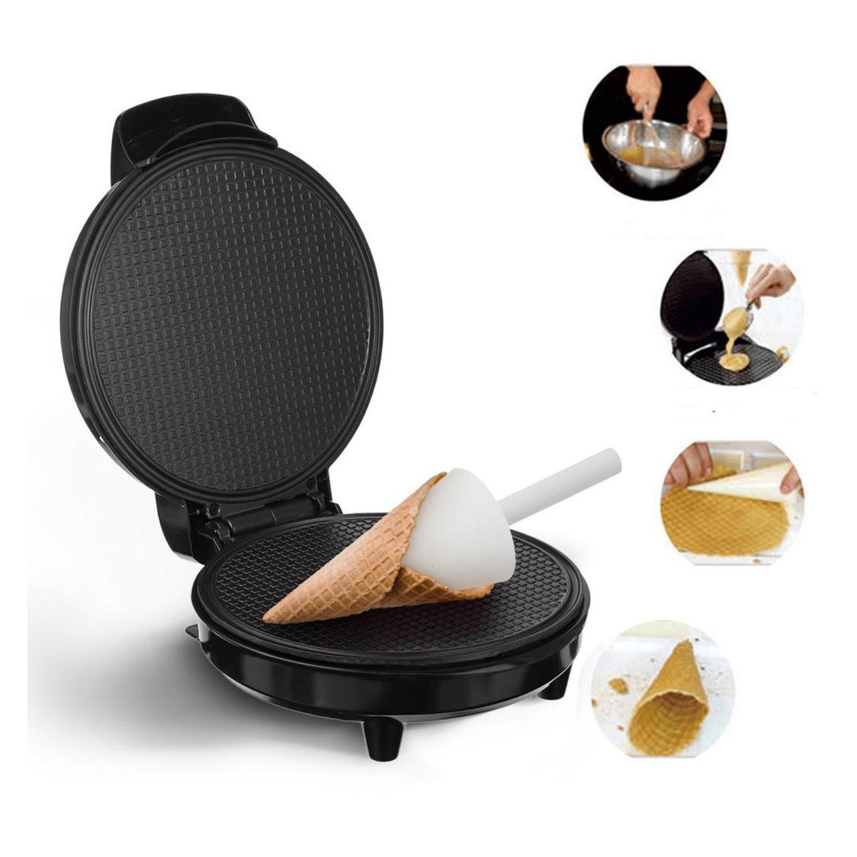 RAFF - Maquina de Conos de Helado fácil de utilizar  RAFF