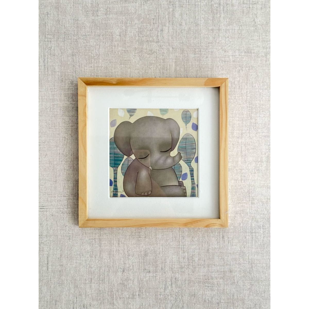 MAP DESIGN HOME - Cuadro Litografia Elefante 28x28 cm