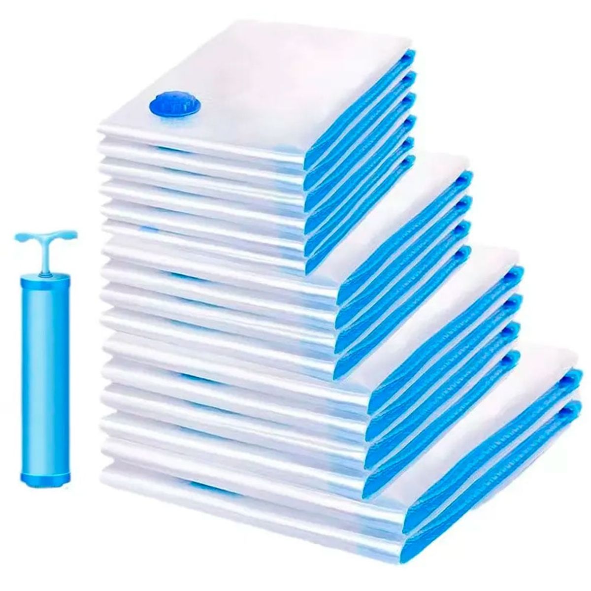 QUE PATAS PET SHOP - Mega Pack Set X 5 Bolsas Al Vacio + Succionador Para Guardar