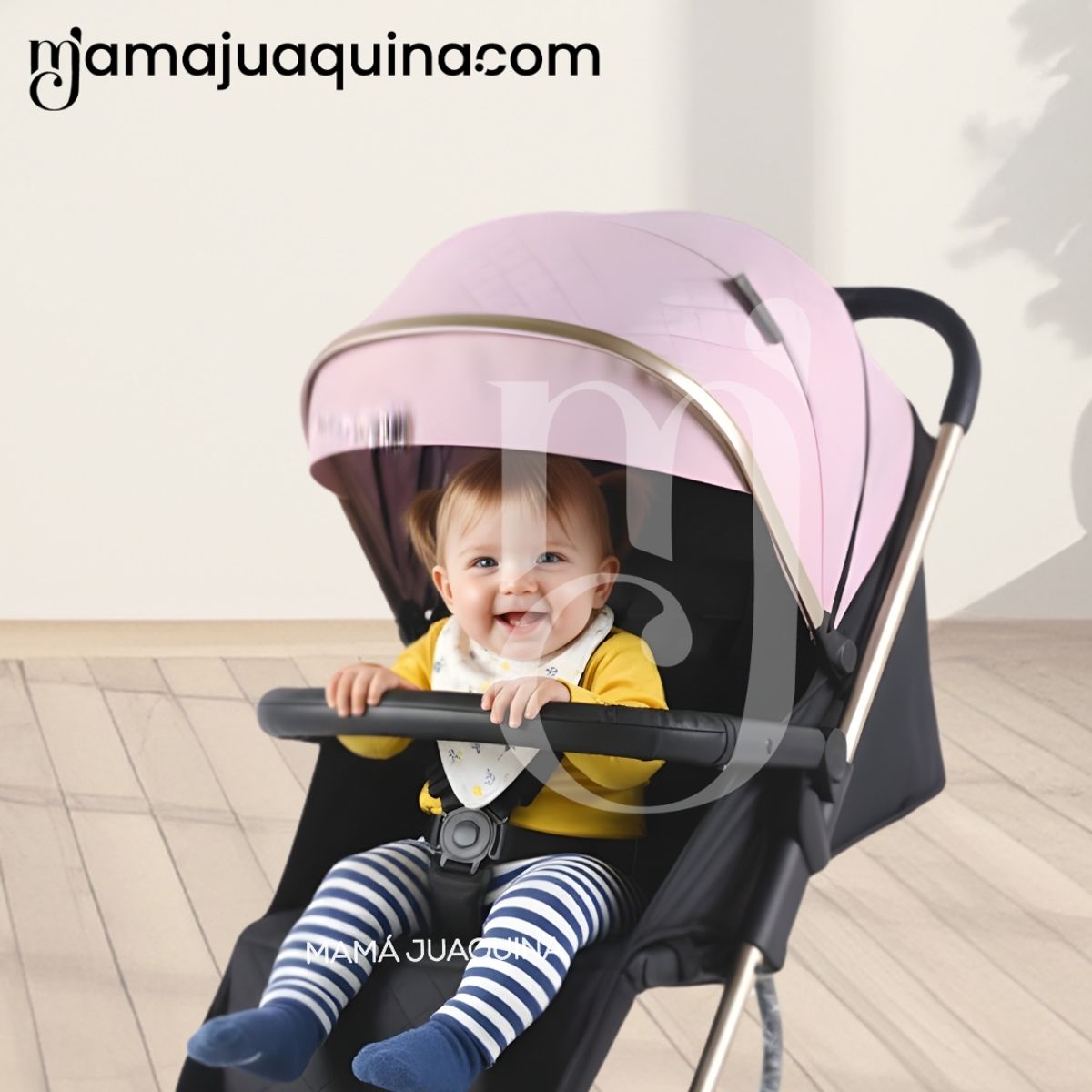 BEAUTIFUL - Coche Mecedora Maleta de Lujo «ROCKING PRIME» Pink