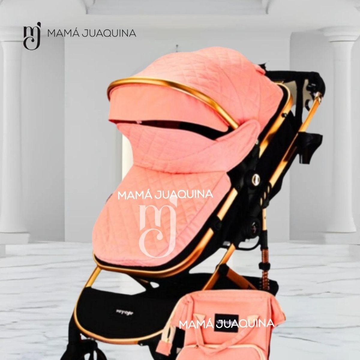 VOYAGE - Coche Moisés Travel System «THORINE PLUS» Porta Bebé Pink